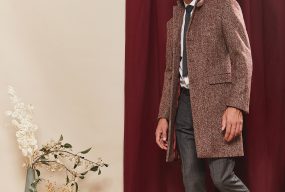 carlo-manteau-drap-laine-chevron-bordeaux