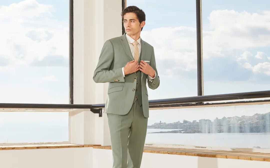 ADEL – Toile de laine vert amande
